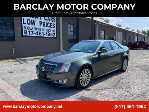 2011 Cadillac CTS for sale at BARCLAY MOTOR COMPANY in Arlington TX