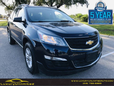 2017 Chevrolet Traverse for sale at LUXURY UNLIMITED AUTO SALES in San Antonio TX