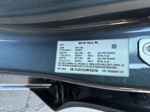 2021 Tesla Model 3 Standard Range Plus