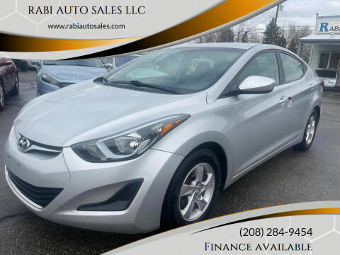 2015 Hyundai Elantra for sale at RABI AUTO SALES LLC in Garden City ID
