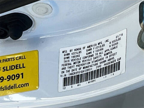 2016 Honda Accord EX-L