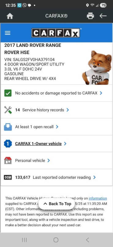 2017 Land Rover Range Rover HSE