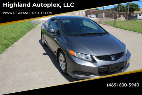 2012 Honda Civic for sale at Highland Autoplex, LLC in Dallas TX