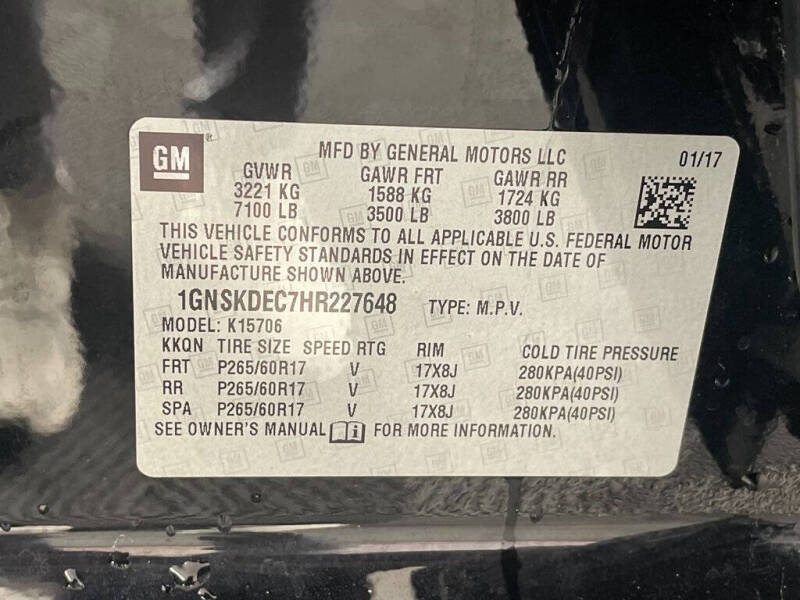 2017 Chevrolet Tahoe Police