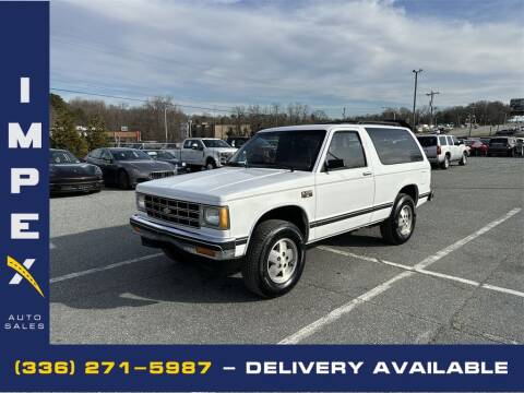 1987 Chevrolet S-10 Blazer for sale at Impex Auto Sales in Greensboro NC