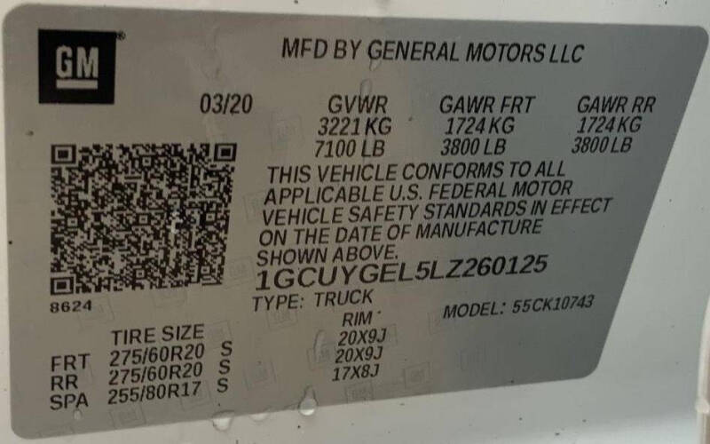 2020 Chevrolet Silverado 1500