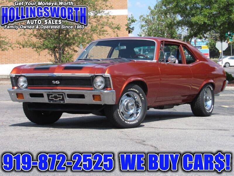 1972 Chevrolet Nova for sale at Hollingsworth Auto Sales in Raleigh NC
