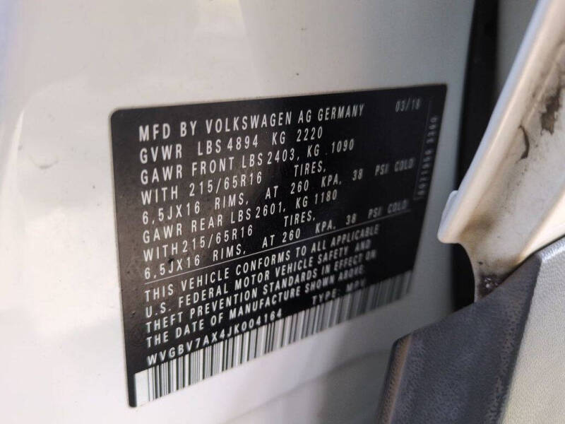 2018 Volkswagen Tiguan Limited 2.0T 4Motion