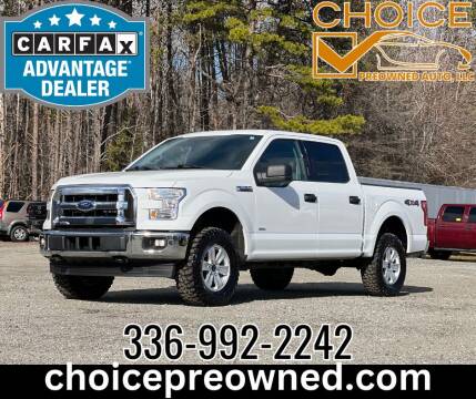 2017 Ford F-150 for sale at CHOICE PRE OWNED AUTO LLC in Kernersville NC