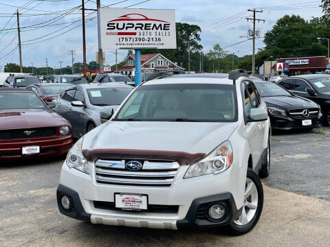 2014 Subaru Outback for sale at Supreme Auto Sales in Chesapeake VA