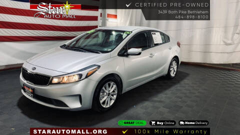 2017 Kia Forte for sale at STAR AUTO MALL 512 in Bethlehem PA