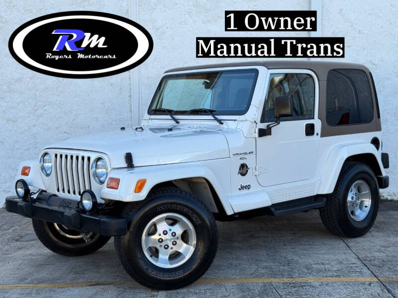 2001 Jeep Wrangler for sale at ROGERS MOTORCARS in Houston TX