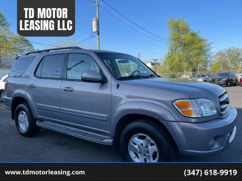 2002 Toyota Sequoia for sale at TD MOTOR LEASING LLC in Staten Island NY