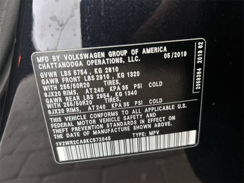 2019 Volkswagen Atlas