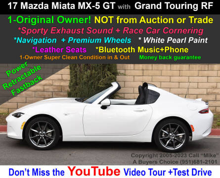 2017 Mazda MX-5 Miata RF for sale at A Buyers Choice in Jurupa Valley CA