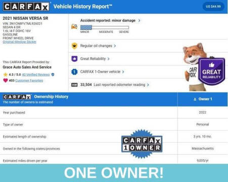 2021 Nissan Versa SR