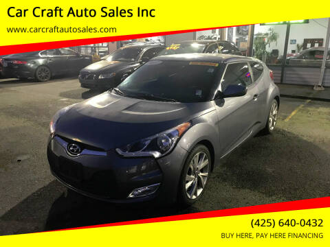 2017 Hyundai Veloster for sale at Car Craft Auto Sales Inc in Lynnwood WA