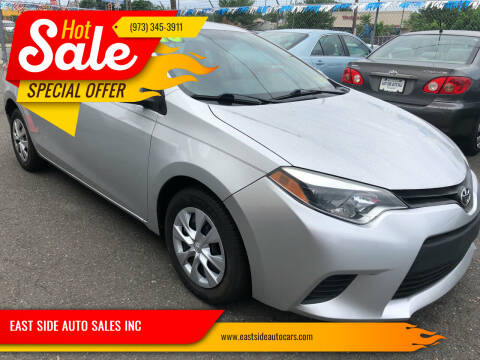 2016 Toyota Corolla for sale at EAST SIDE AUTO SALES INC in Paterson NJ