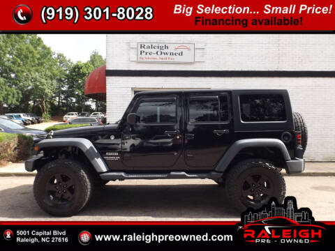2014 Jeep Wrangler Unlimited for sale at Raleigh Pre-Owned in Raleigh NC