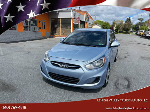 2012 Hyundai Accent for sale at Lehigh Valley Truck n Auto LLC. in Schnecksville PA