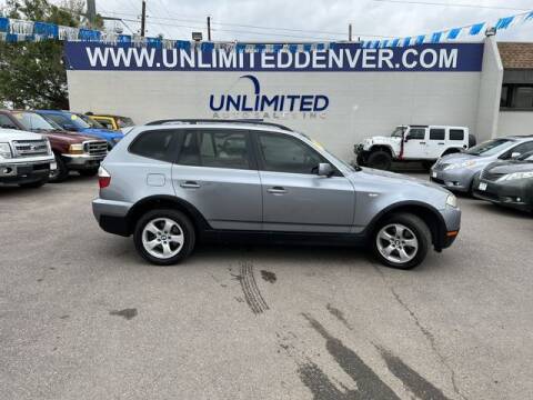2007 BMW X3 for sale at Unlimited Auto Sales in Denver CO