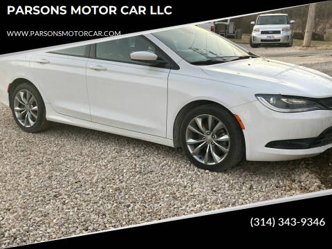 2016 Chrysler 200 for sale at PARSONS MOTOR CAR LLC in Hillsboro MO