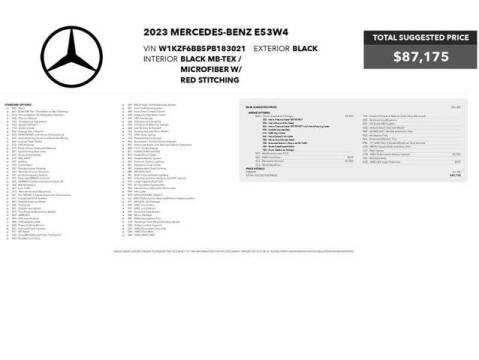 2023 Mercedes-Benz E-Class AMG E 53