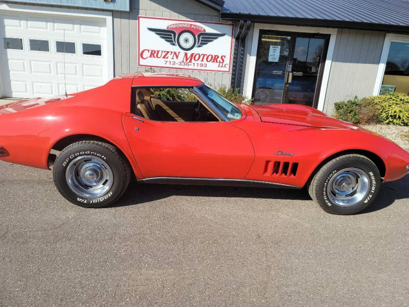 1969 Chevrolet Corvette for sale at CRUZ'N CLASSICS LLC - Classics in Spirit Lake IA