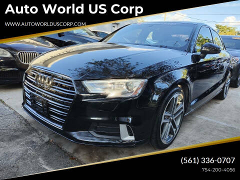 2018 Audi A3 for sale at Auto World US Corp in Plantation FL