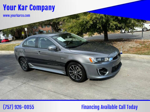 2017 Mitsubishi Lancer for sale at Your Kar Company in Norfolk VA