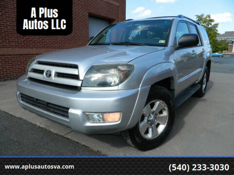 2004 Toyota 4Runner for sale at A Plus Autos LLC in Fredericksburg VA