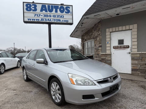 2007 Honda Accord for sale at 83 Autos LLC in York PA