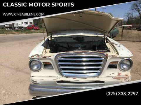 1964 Studebaker Champion for sale at CLASSIC MOTOR SPORTS in Winters TX