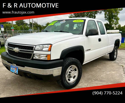 2007 Chevrolet Silverado 2500HD Classic for sale at F & R AUTOMOTIVE in Jacksonville FL