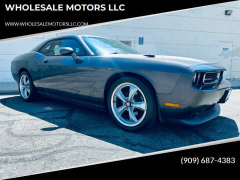 2013 Dodge Challenger for sale at WHOLESALE MOTORS LLC in Riverside CA