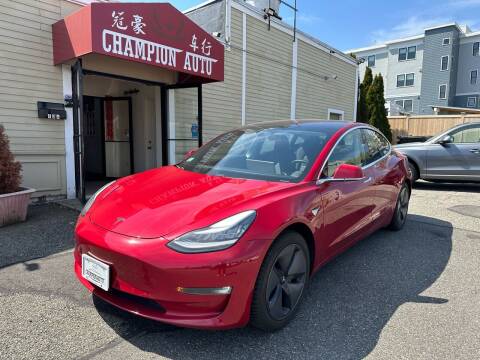 2018 Tesla Model 3 for sale at Champion Auto LLC in Quincy MA