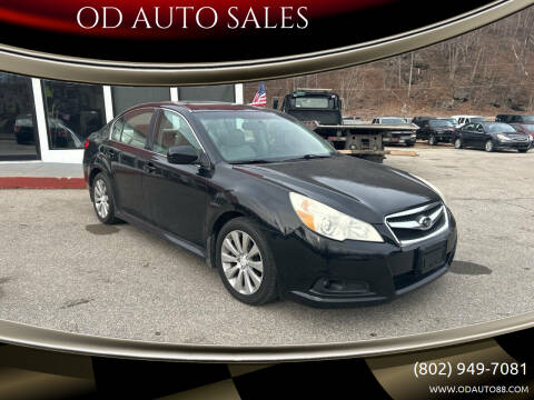 2011 Subaru Legacy for sale at OD AUTO SALES in Pownal VT