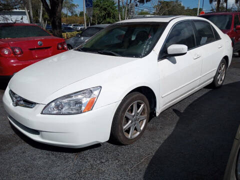 2003 Honda Accord for sale at Blue Lagoon Auto Sales in Plantation FL