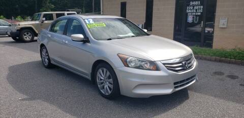 2012 Honda Accord for sale at 220 Auto Sales LLC in Madison NC