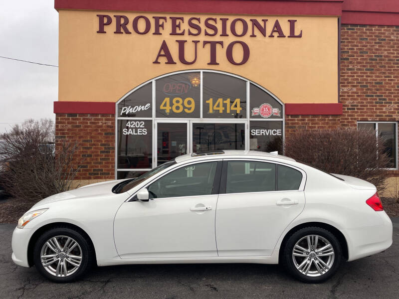 2012 Infiniti G37 Sedan for sale at Professional Auto Sales & Service in Fort Wayne IN