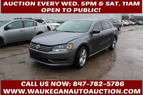 2013 Volkswagen Passat for sale at Waukegan Auto Auction in Waukegan IL