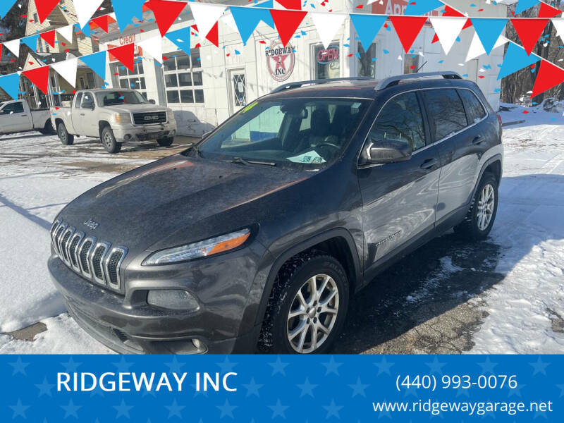2014 Jeep Cherokee for sale at RIDGEWAY INC in Ashtabula OH
