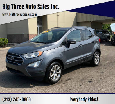 2018 Ford EcoSport for sale at Big Three Auto Sales Inc. in Detroit MI