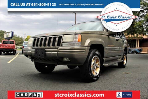 1998 Jeep Grand Cherokee for sale at St. Croix Classics in Lakeland MN