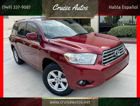 2010 Toyota Highlander for sale at Cruise Autos in Corona CA