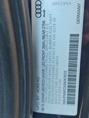 2016 Audi A6 3.0 quattro TDI Premium Plus