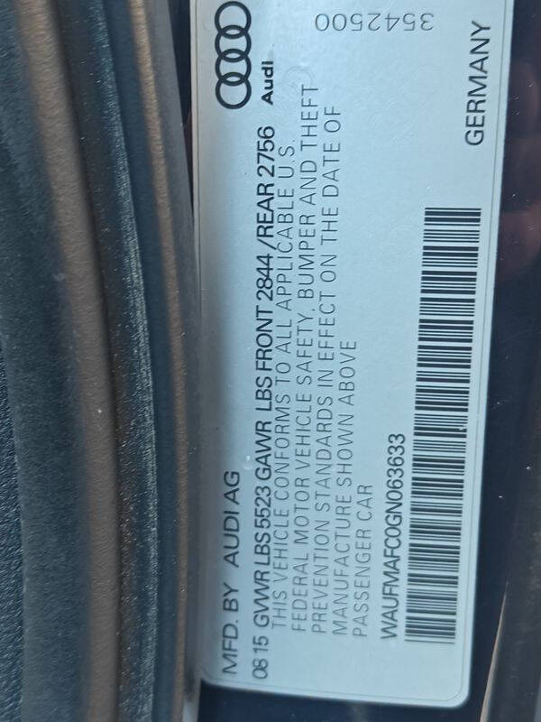 2016 Audi A6 3.0 quattro TDI Premium Plus