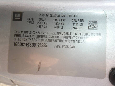 2013 Cadillac CTS 3.6L