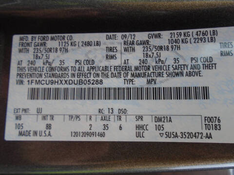 2013 Ford Escape SEL