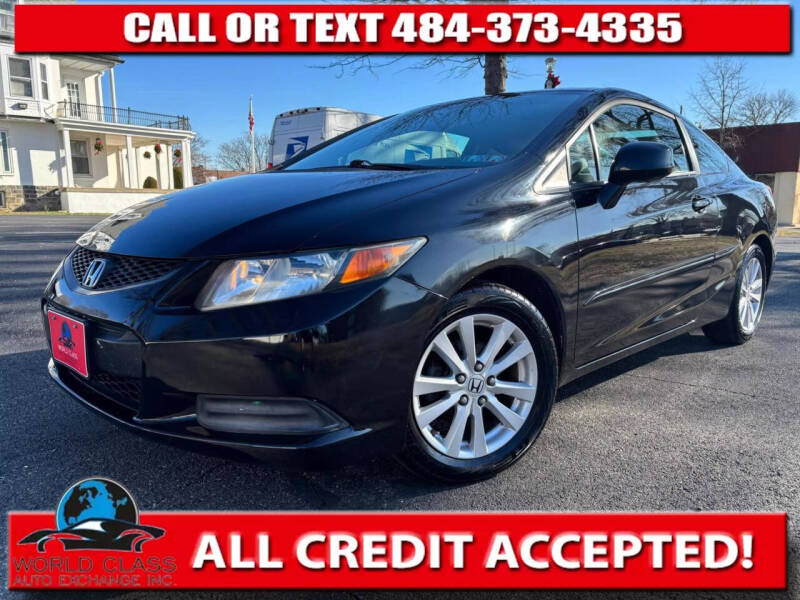 2012 Honda Civic for sale at World Class Auto Exchange in Lansdowne PA